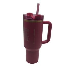Stanley x Starbucks 40oz Tumbler berry Pink and Gold Holiday 2024 NEW